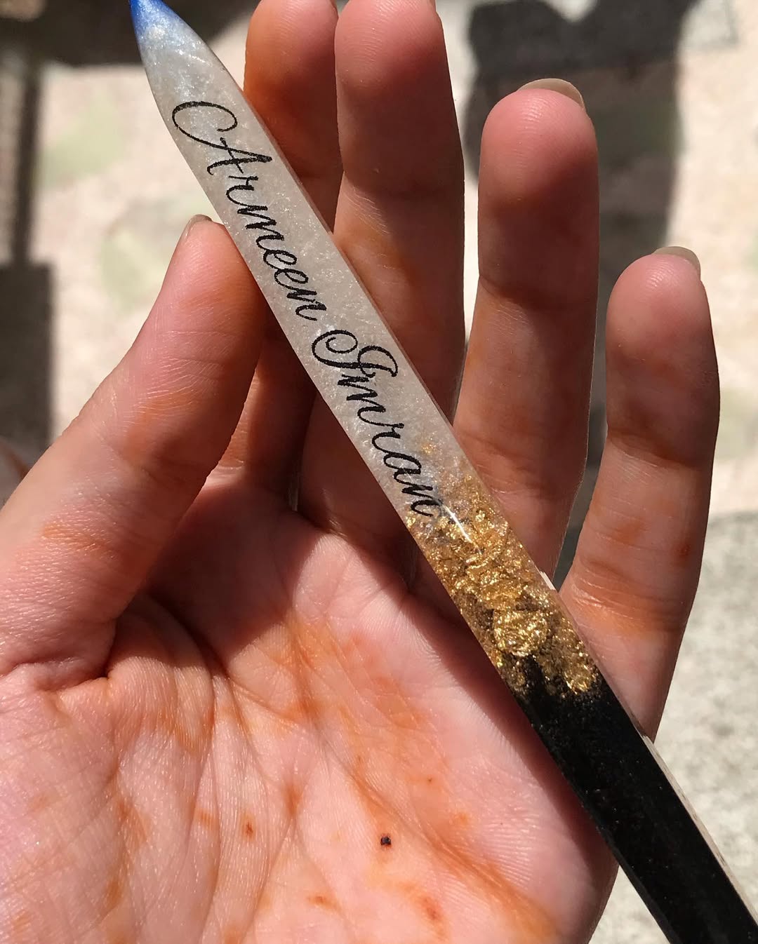 Crystal Charm Resin Pen